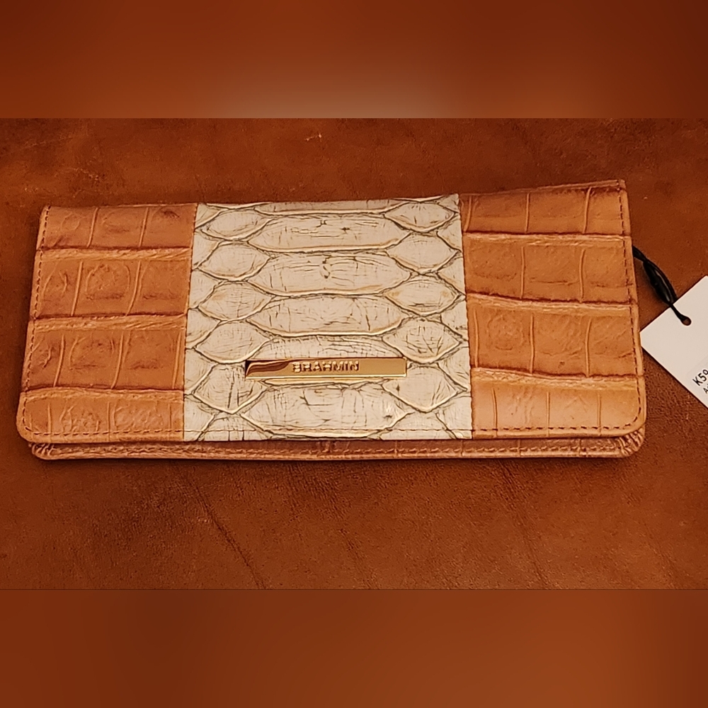 Brahmin Ady  Bifold Wallet Castilia Leather, NWT